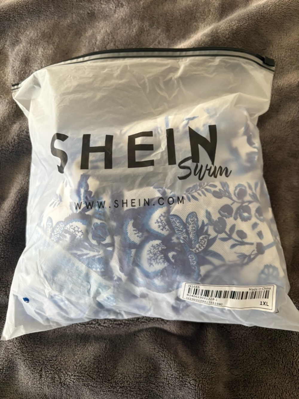NWT SHEIN matching one piece swimsuit and cover up 1x womens - Picture 8 of 8